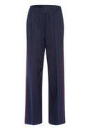 Long Trousers - Navy/white