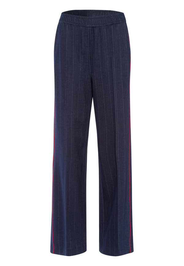 Long Trousers - Navy/white