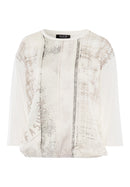 3/4 Sleeve Shirt - Brown Multi