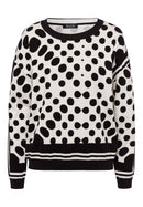 Round Neck Jumper - Black Multi