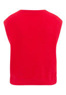 Sleeveless Jumper - Red