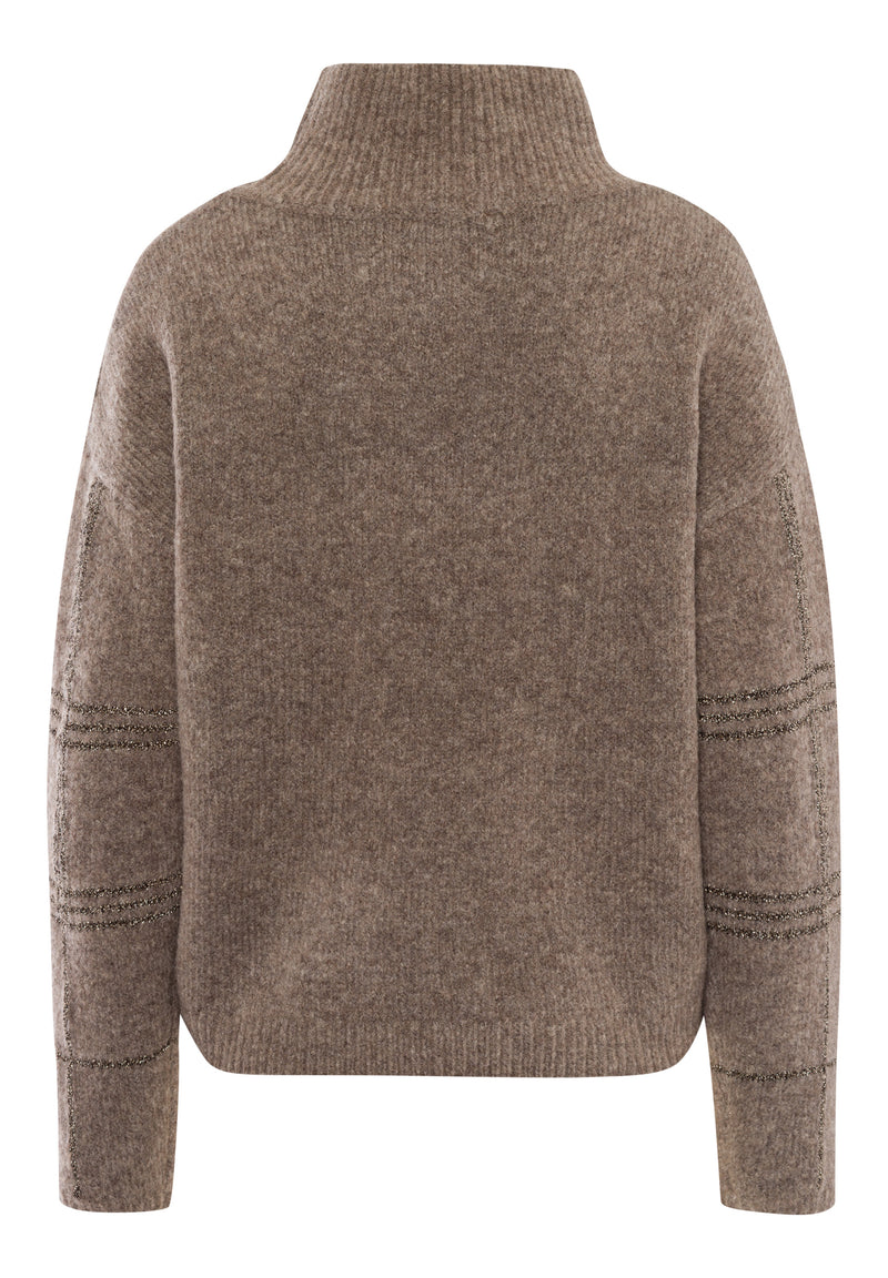 Round Neck Jumper - Truffle