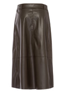 Wide Long Skirt - Truffle