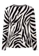 Animal Print Long Sleeve Shirt - Brown Multi