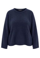 Round Neck Jumper - Midnight Blue