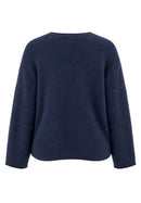 Round Neck Jumper - Midnight Blue