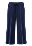 Wide Leg Trouser - Midnight Blue