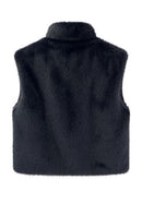 Fur Vest - Midnight Blue