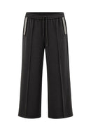 Drawstring Straight Trouser - Dark Chocolate