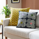 Textured Flower Cushion - Slate