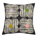 Textured Flower Cushion - Slate