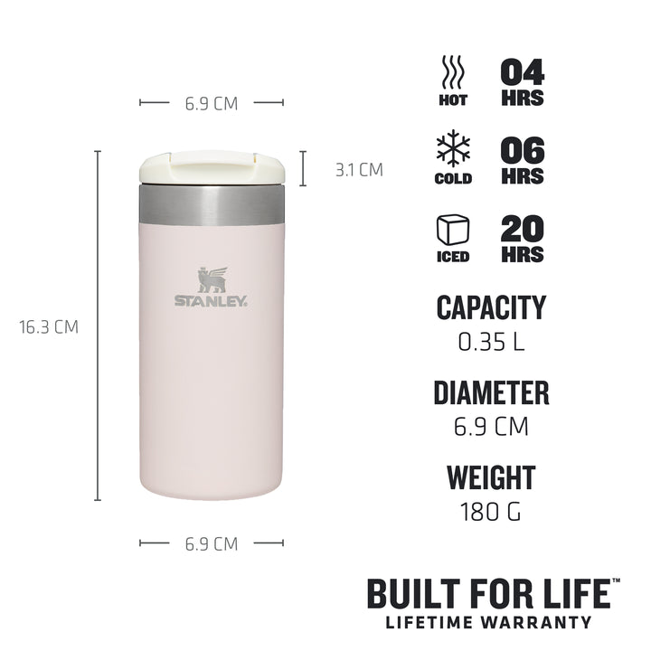 Aerolight Transit Mug 0.35 Litre - Rose Quartz Metallic