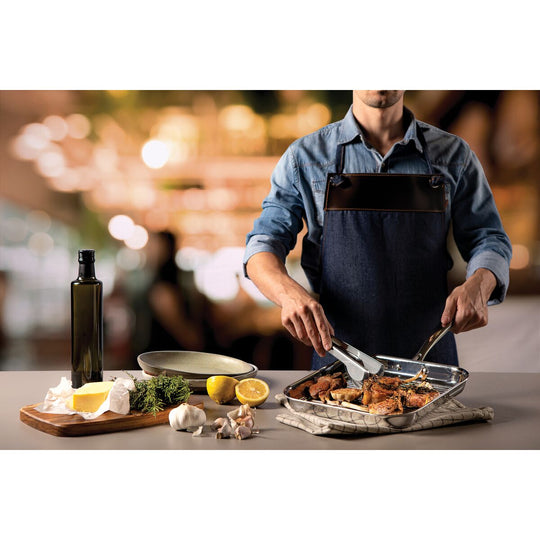 3-Ply Stainless Steel Griddle Pan 26cm