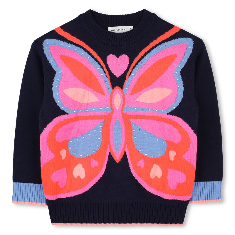 Jacquard Illustration Jumper - Navy