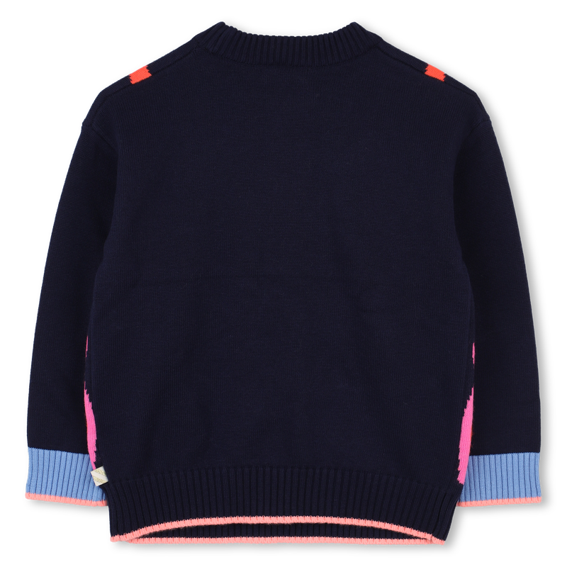 Jacquard Illustration Jumper - Navy