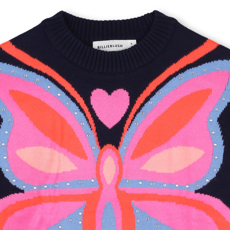 Jacquard Illustration Jumper - Navy