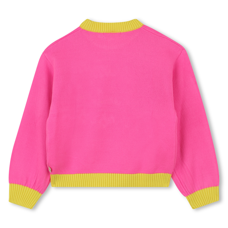 Sequin Hearts Jumper - Pink