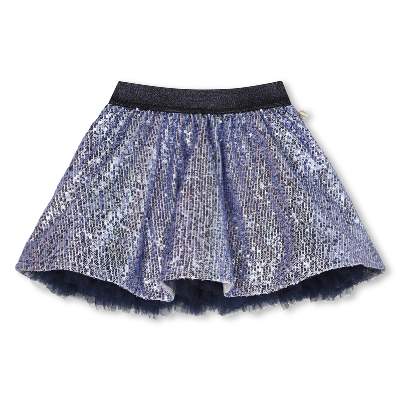 Mesh & Sequins Skirt - Multicolour