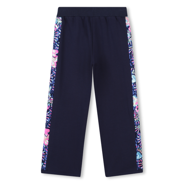 Sequin French Terry Joggers - Navy