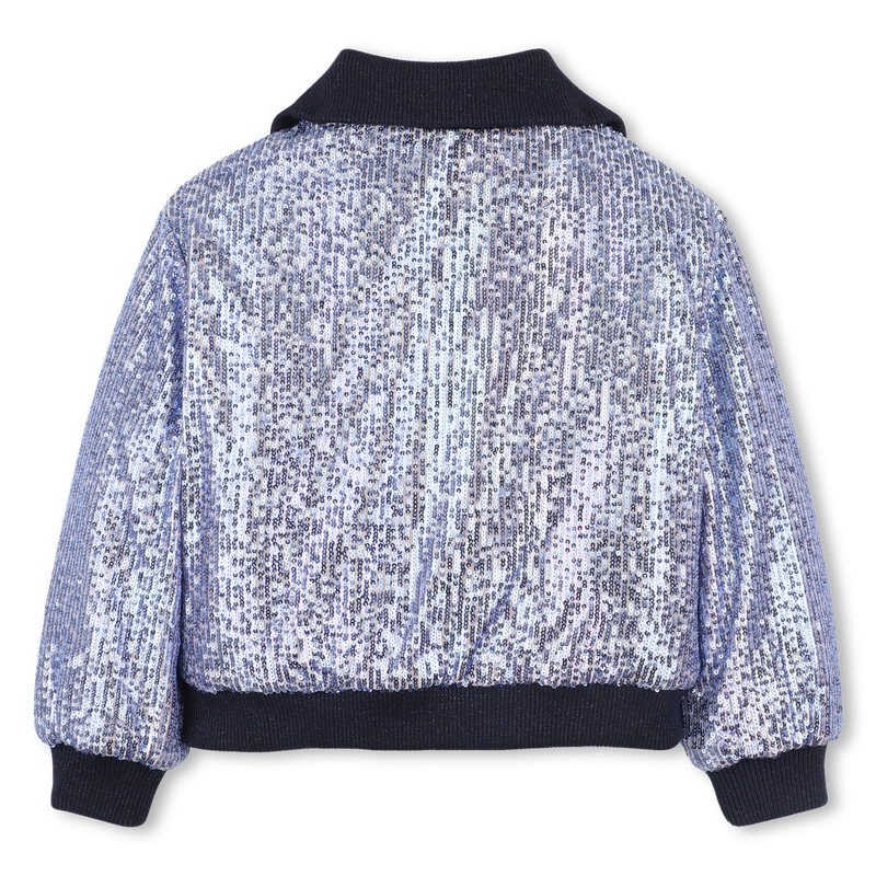 StandUp Collar Sequin Jacket - Multicolour