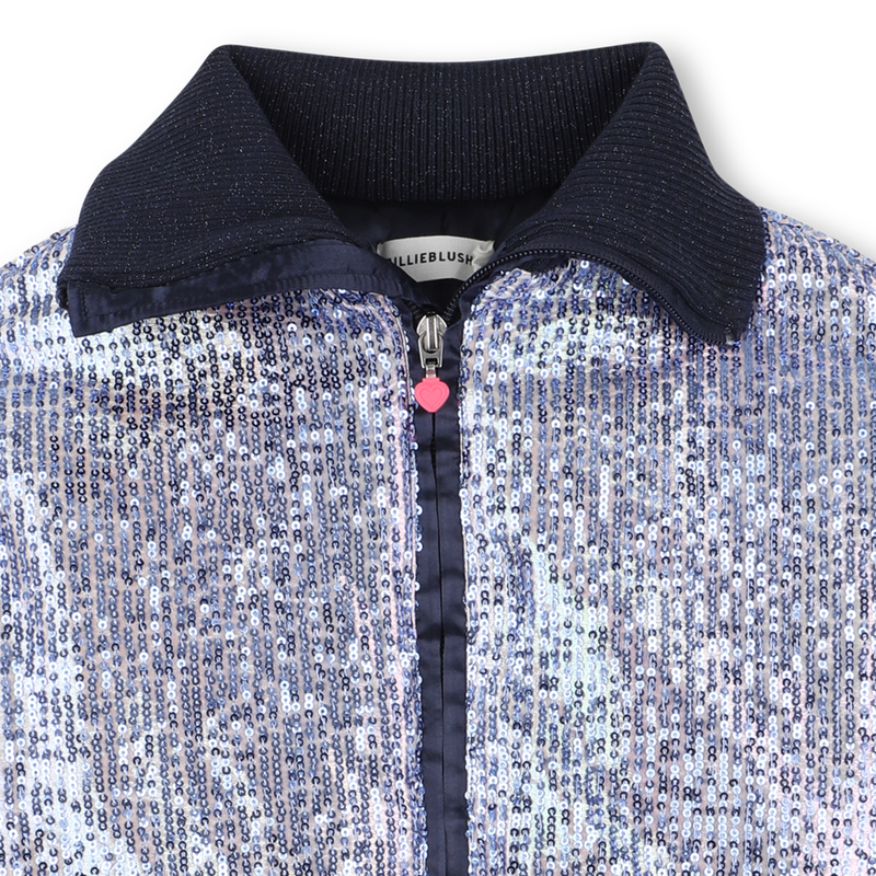 StandUp Collar Sequin Jacket - Multicolour