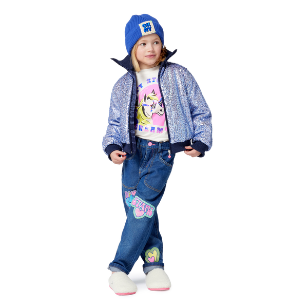 StandUp Collar Sequin Jacket - Multicolour