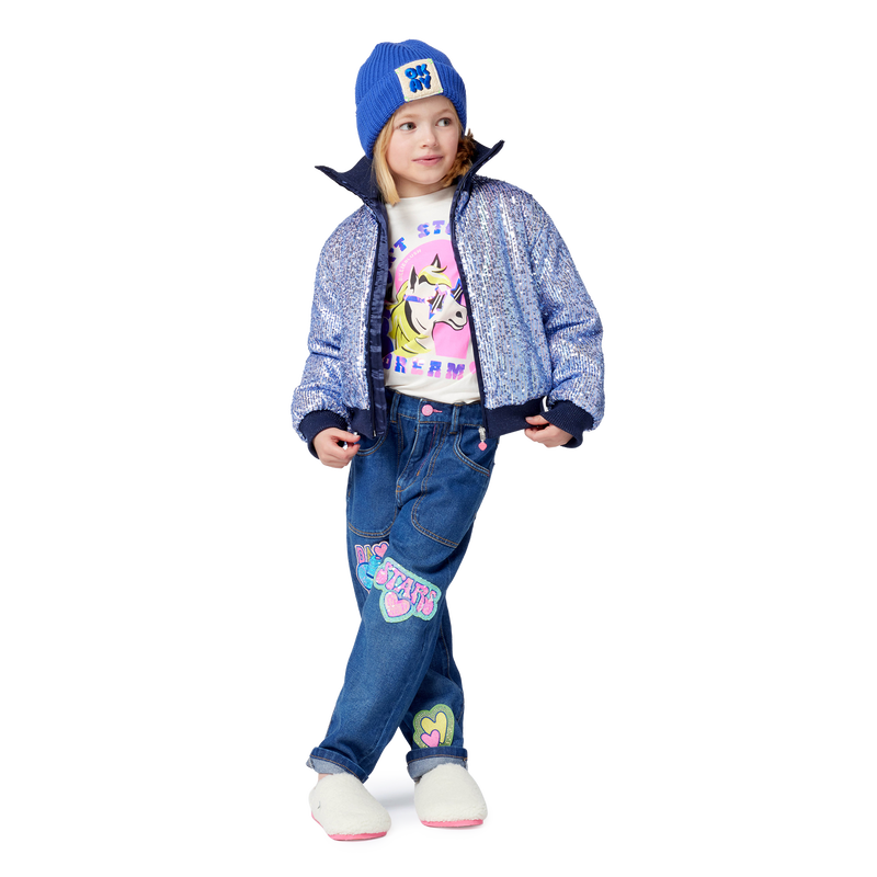 StandUp Collar Sequin Jacket - Multicolour