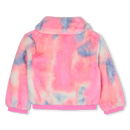 Fluffy Faux Fur Coat - Pink