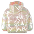 Shiny Hooded Puffer Jacket - Multicolour