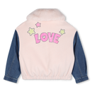 FauxFur Collar Woolen Jacket - Pink Courage