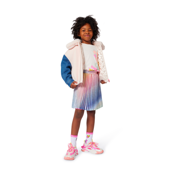 FauxFur Collar Woolen Jacket - Pink Courage