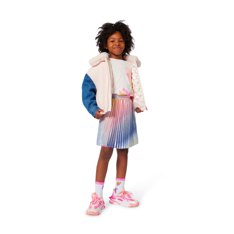 FauxFur Collar Woolen Jacket - Pink Courage