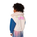 FauxFur Collar Woolen Jacket - Pink Courage