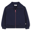 Sequin French Terry Cardigan - Navy