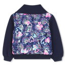 Sequin French Terry Cardigan - Navy