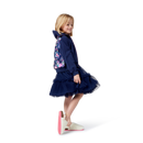 Sequin French Terry Cardigan - Navy