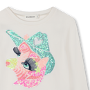 Sequins Jersey T-Shirt - Ivory