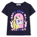 Front Illustration T-Shirt - Navy