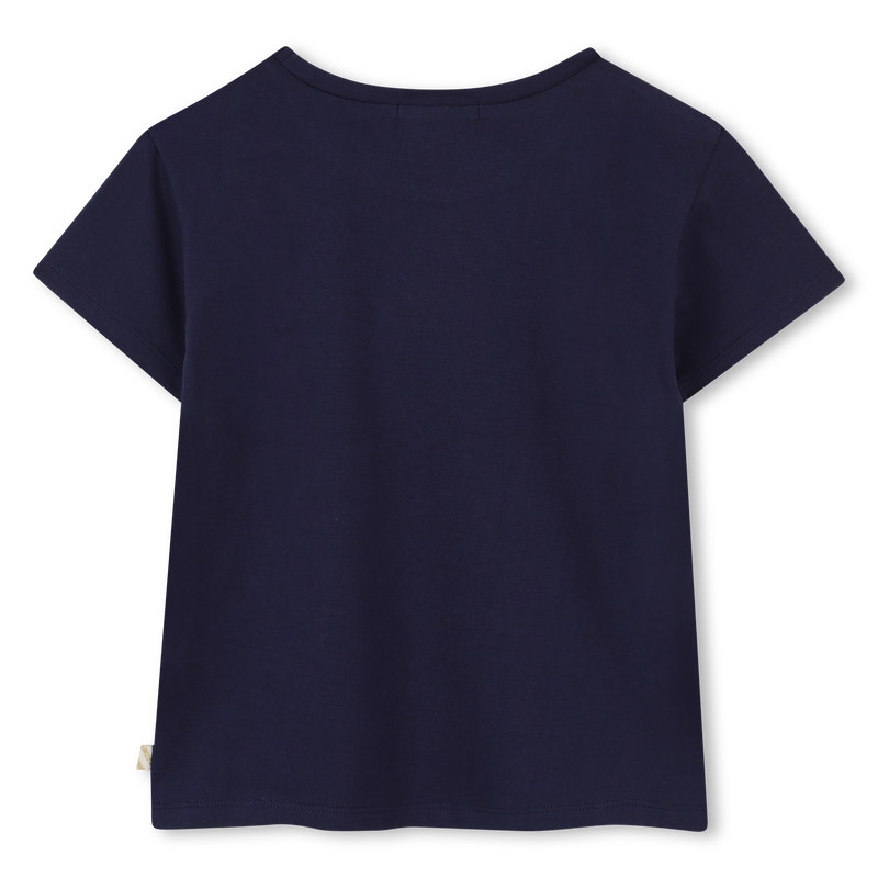 Front Illustration T-Shirt - Navy