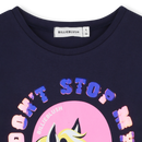 Front Illustration T-Shirt - Navy