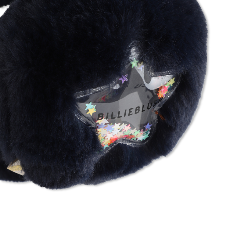 Faux Fur Earmuffs - Navy