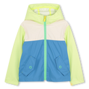 Boy Hooded Windbreaker - Green/lemon