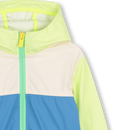 Boy Hooded Windbreaker - Green/lemon