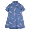 Chest Pocket Denim Dress - Denim Blue