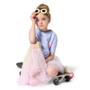 2 Tone Ruffled Dress - Angel Blue