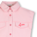 2 Tone Dress - Pink/off White