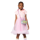 2 Tone Dress - Pink/off White