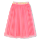 Long Mesh Skirt - Fuchsia