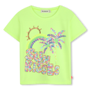 Sequins Comfort Fit T-Shirt - Green/lemon