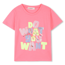 Sequins Comfort Fit T-Shirt - Fuchsia